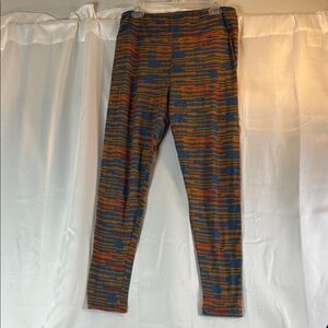 Multicolor Knit Patterned Pants